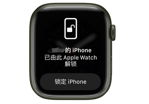 随州苹果手机维修分享用 AppleWatch 解锁配备面容 ID 的 iPhone方法 