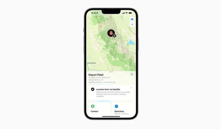 随州苹果14维修分享iPhone14系列中 FindMy功能通过卫星分享位置方法教程 
