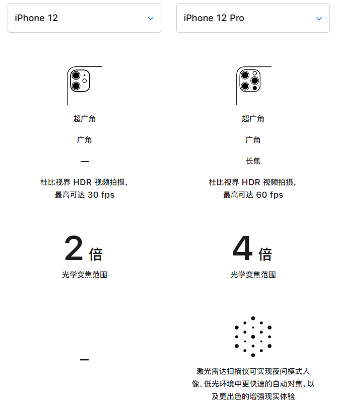 随州苹果手机维修分享苹果 iPhone 12 与 iPhone 12 Pro 选哪款 